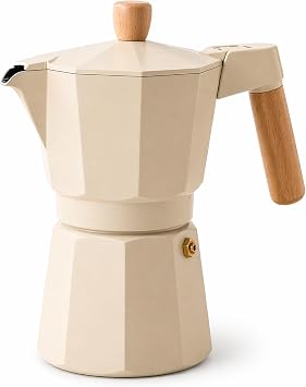 ANGORA BRANDS Vondra Aluminum Moka Pot 26 Cups Stovetop Espresso Maker, Classic Italian Coffee Maker Durable Percolator Coffee Pot for Home, Travel & Camping