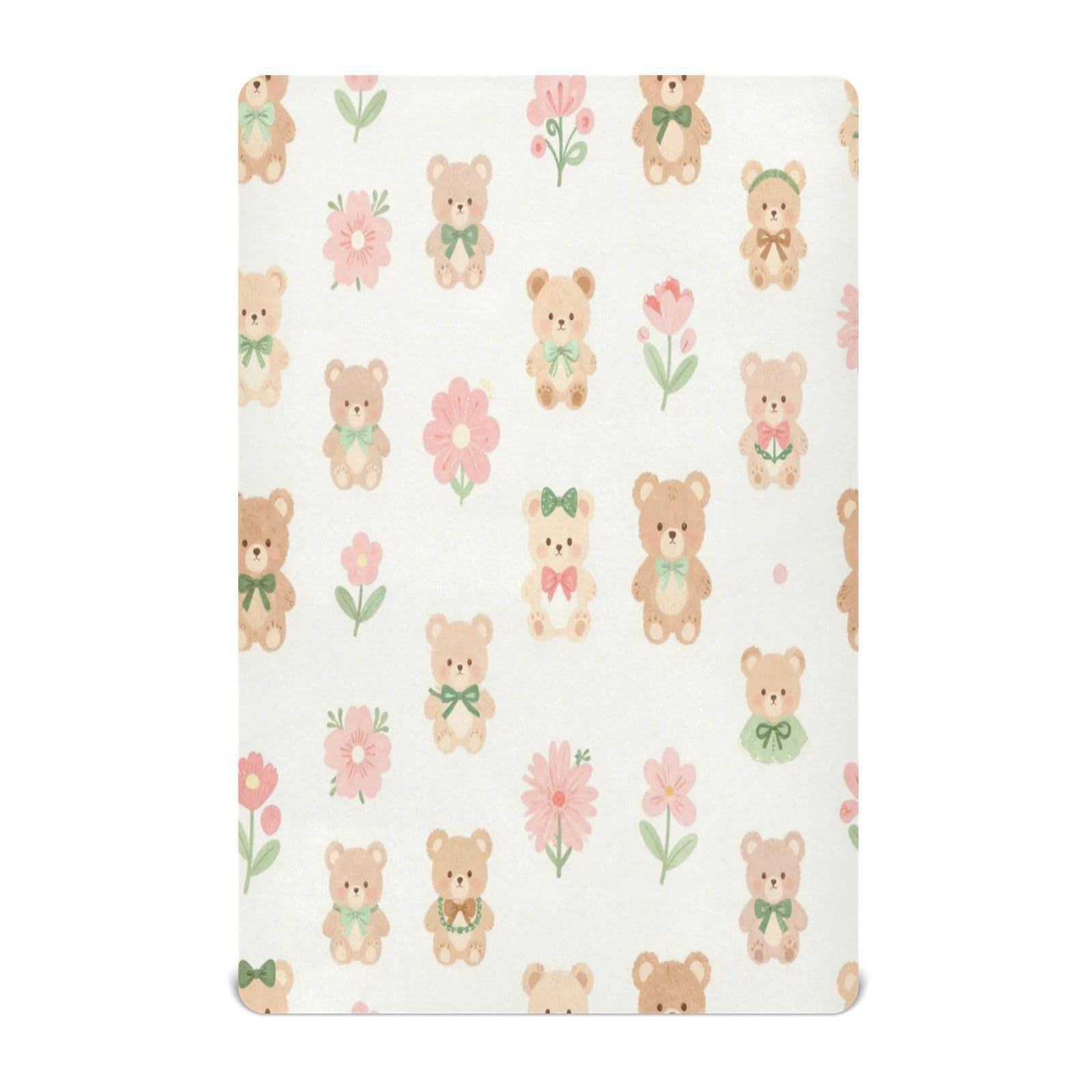 Drap-housse berceau standard microfibre 71x132 cm portable