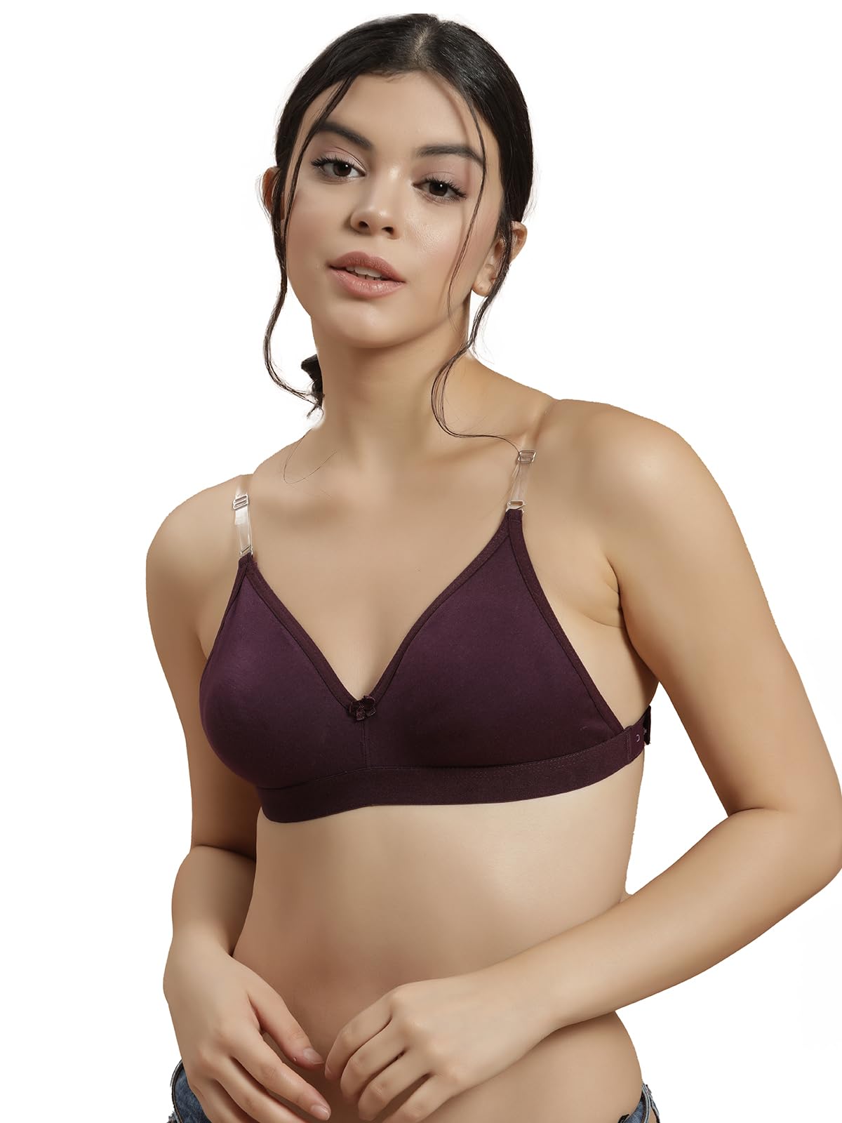 Women's Cotton Non Padded Wire Free Full Coverage Bra
