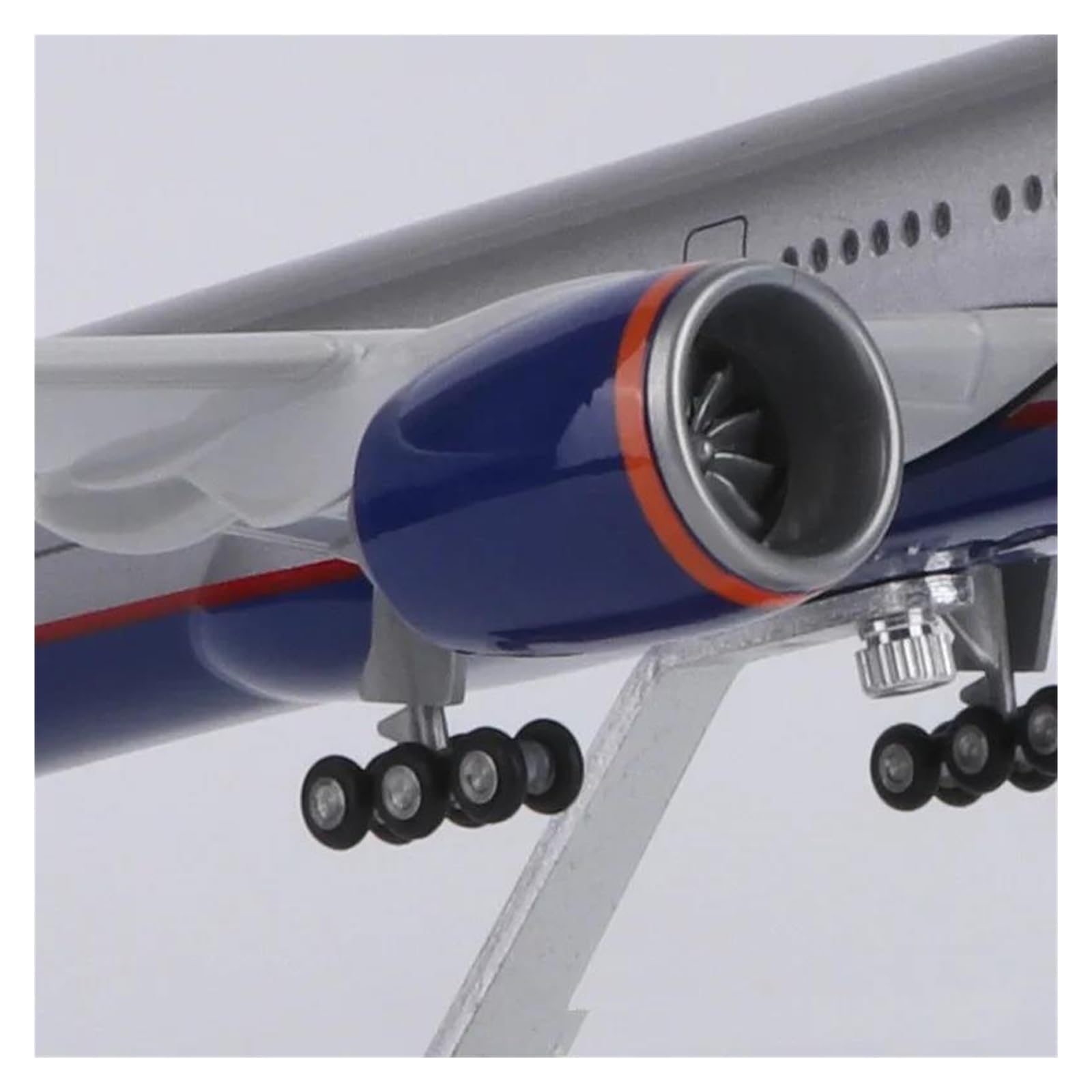 Odlewane zabawki samolotowe w skali 1:157 dla rosji Boeing 777 model odlewu żywiczny model samolotu kolekcja samolotów dekoracja wyświetlacz Model samolotu do zbierania i wyświetlania (ze światłem)