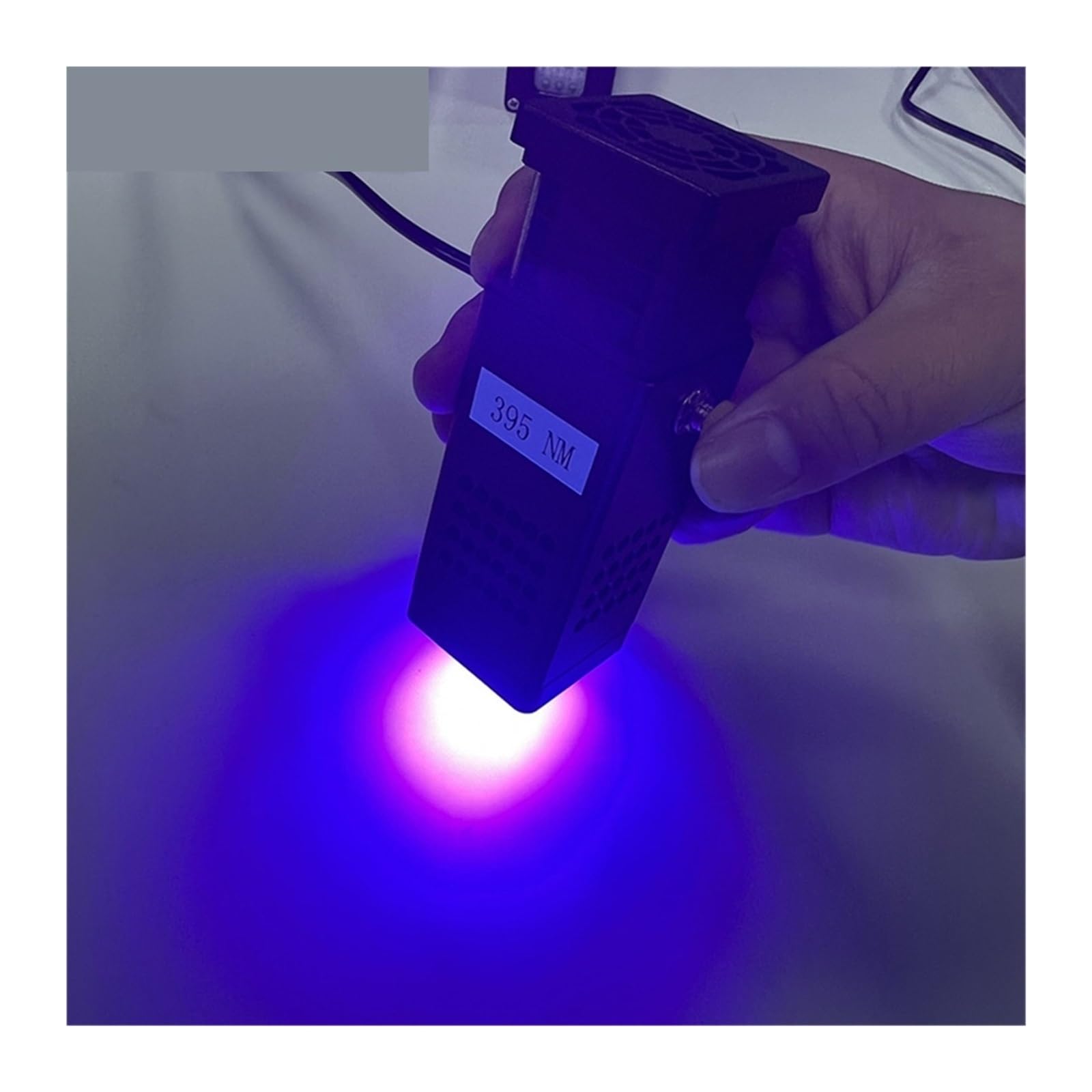Lámpara de curado de resina UV LED de 58 W, 405 nm, 395 nm, 365 nm y 385 nm, for tinta adhesiva UV, sin sombras. Alta energía, ampliamente utilizado(Black_365nm X 395nm)