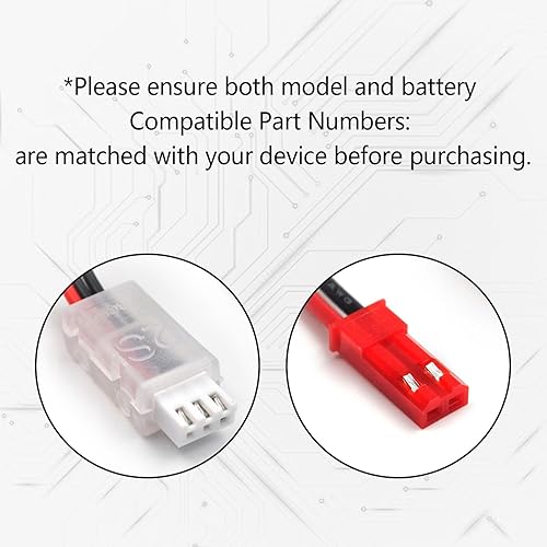 Miniatura 4 de Paquete de 2 baterías Li-Po de 7.4V 1100mAh con enchufe JST de repuesto para WLtoys A949 A959 A969 A979 K929 RC Cars y la mayoría de vehículos de