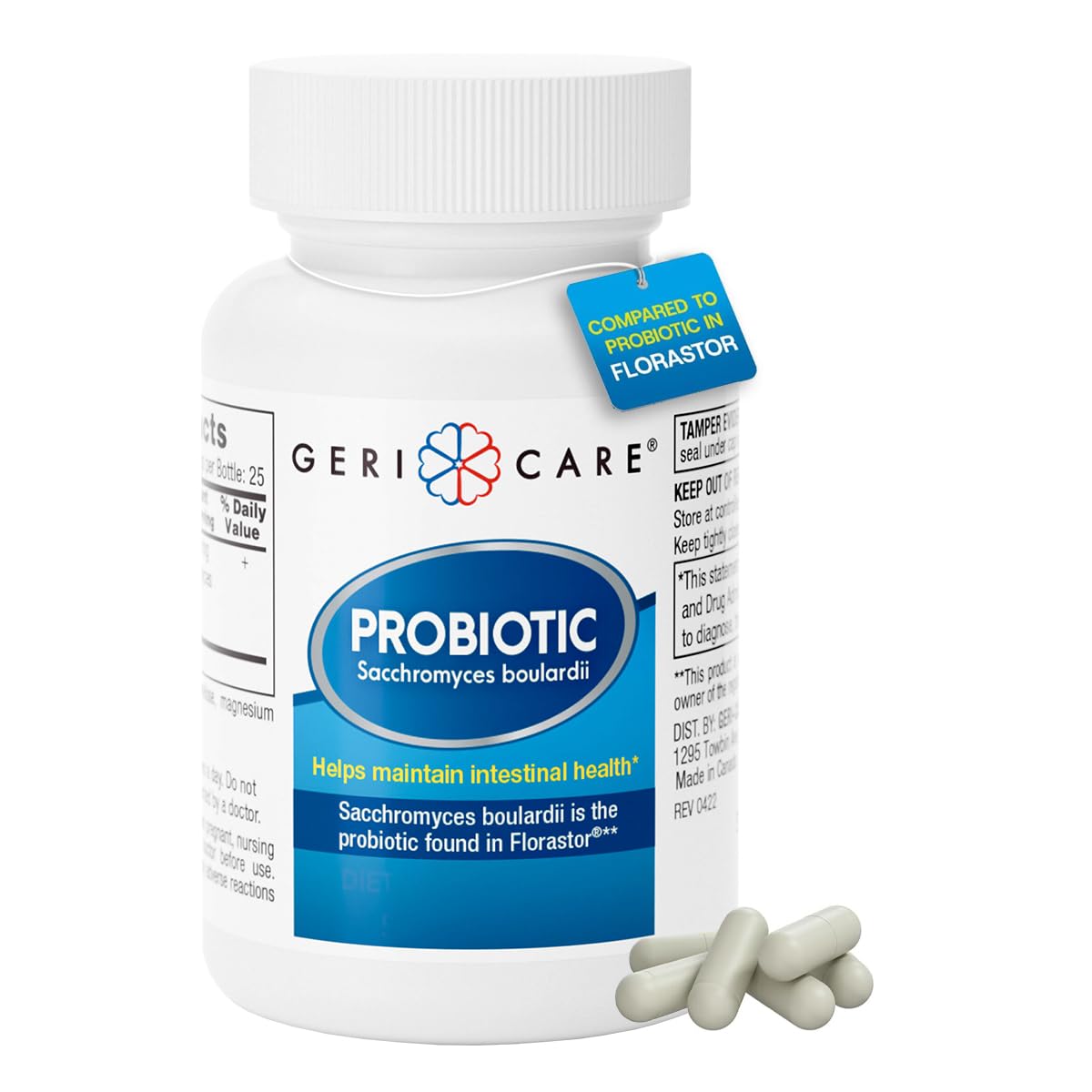 Ultimate Probiotic and Digestive Health Supplement - Complete Gut Repair, Seed Probiotics, and Florastor Probiotic Formula. Probiotics for Women and Men Lactose & Gluten-Free - 50 Capsules.
