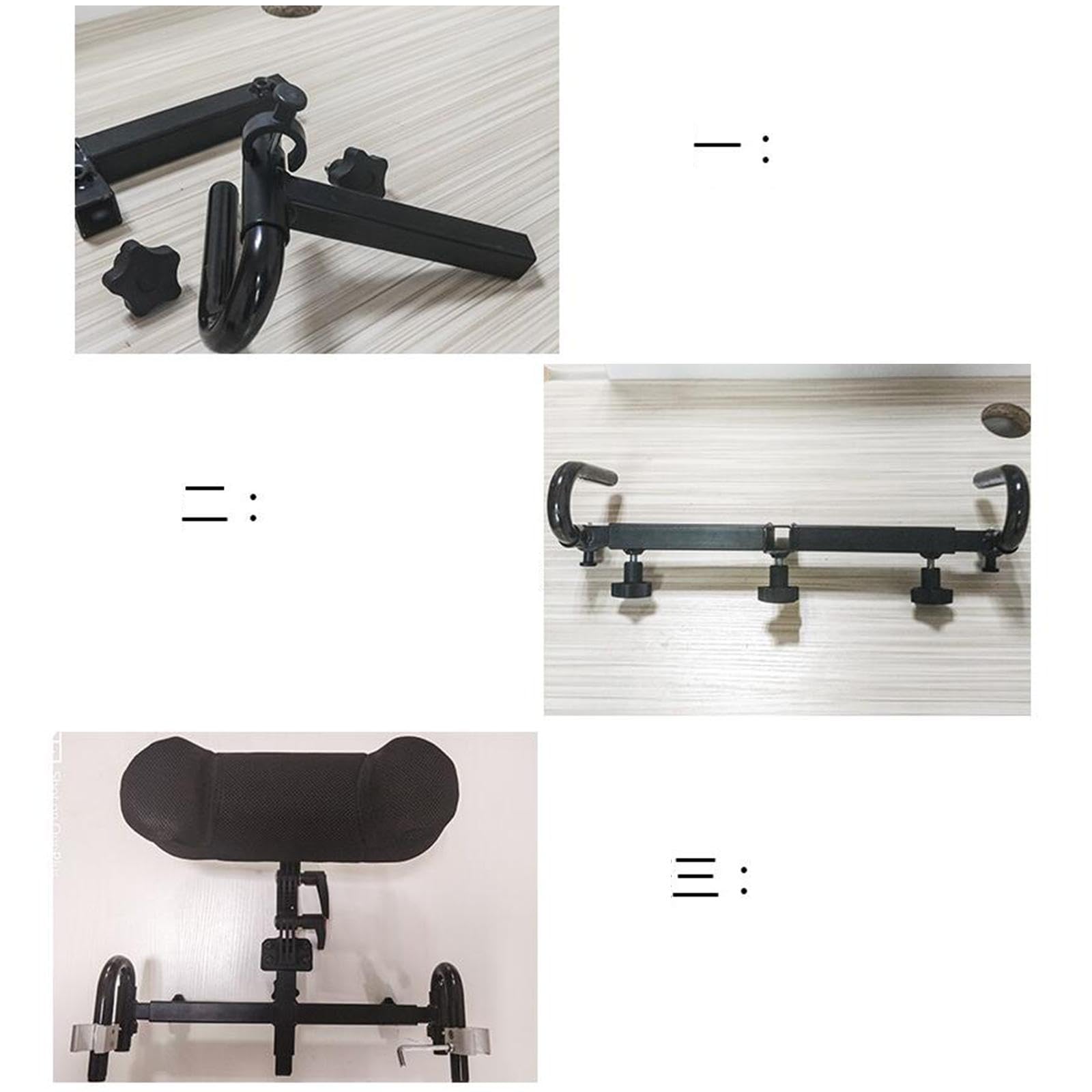 Cojín para Silla de Ruedas, Respaldo Fácil de Montar, Ligero, Reposacabezas Extraíble