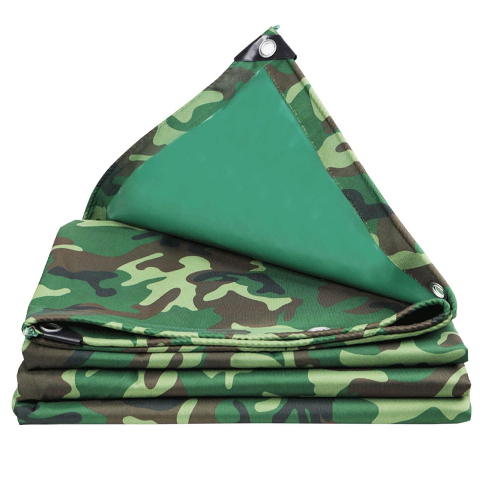 Lona de lona con ojales de metal impermeable de camuflaje para techo y camping 2x3m