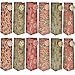 24 Christmas Wine Gift Bags with Handles Brown Kraft Paper Bulk for Holiday Bottle Wrapping Set