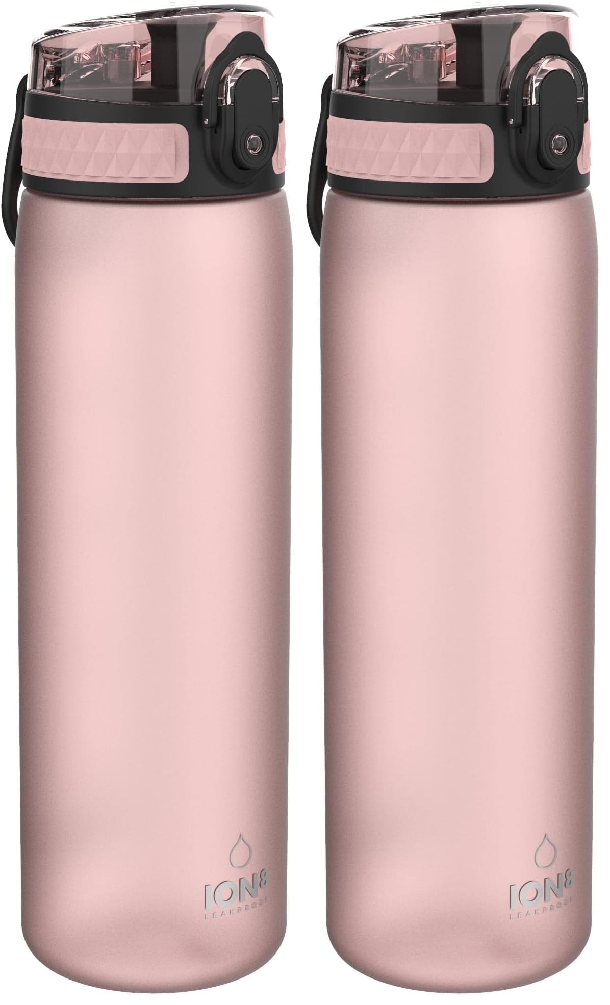 Gourde 500ml rose clair étanche et hygiénique lavable en lave-vaisselle Ion8