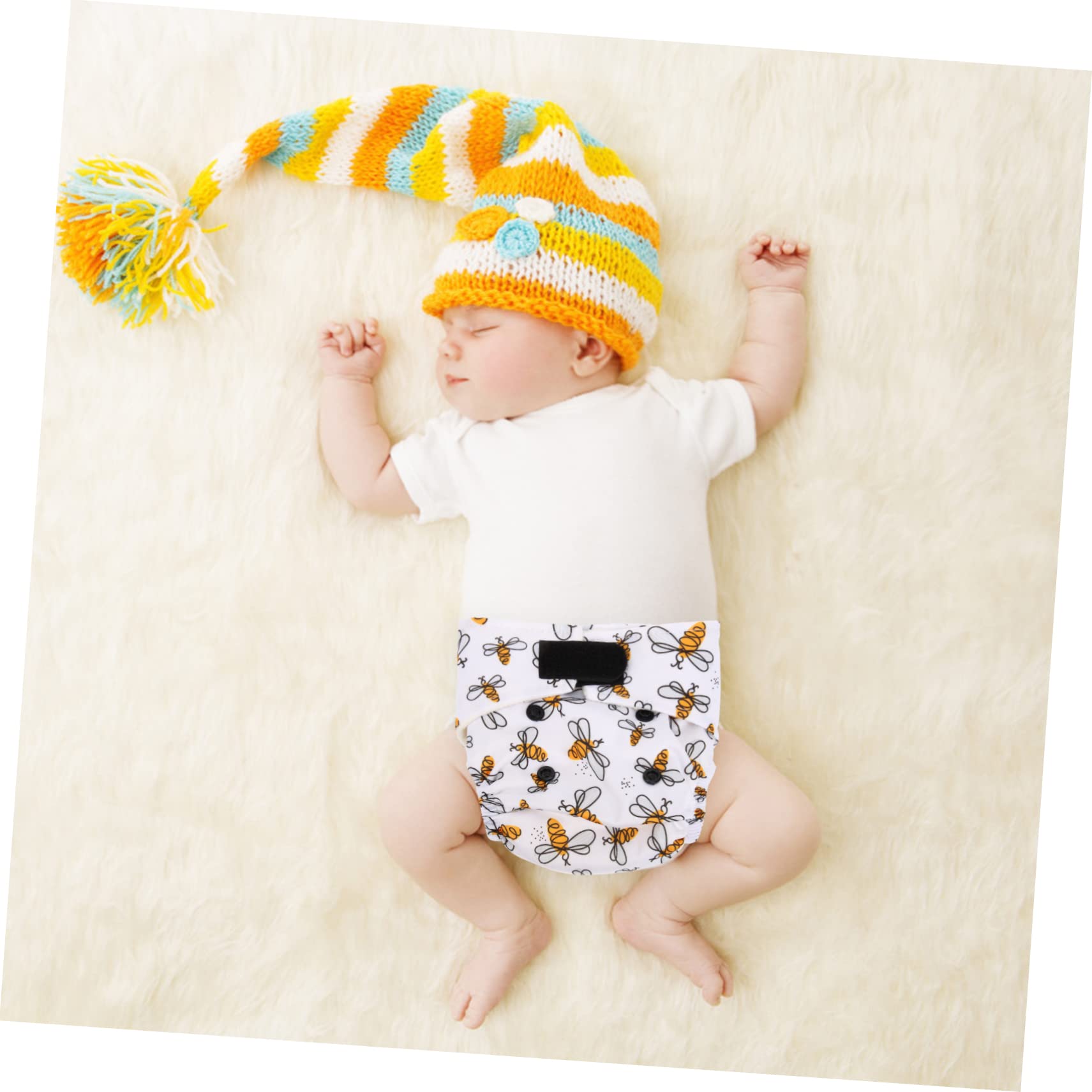 Toyvian 4piezas Pañal Reutilizable Para Bebés Cómodo Lavable y Para Recién Nacidos y