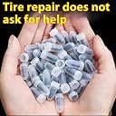 Red Champion Tire Repair Rubber Nail Set | Tubeless Tyre Puncture Repair Screws for Car, Bike & Scooter | Instant Leak-Proof Rubber Repair Nails | Easy DIY Tyre Fix Kit | Pack of 10 gallery image