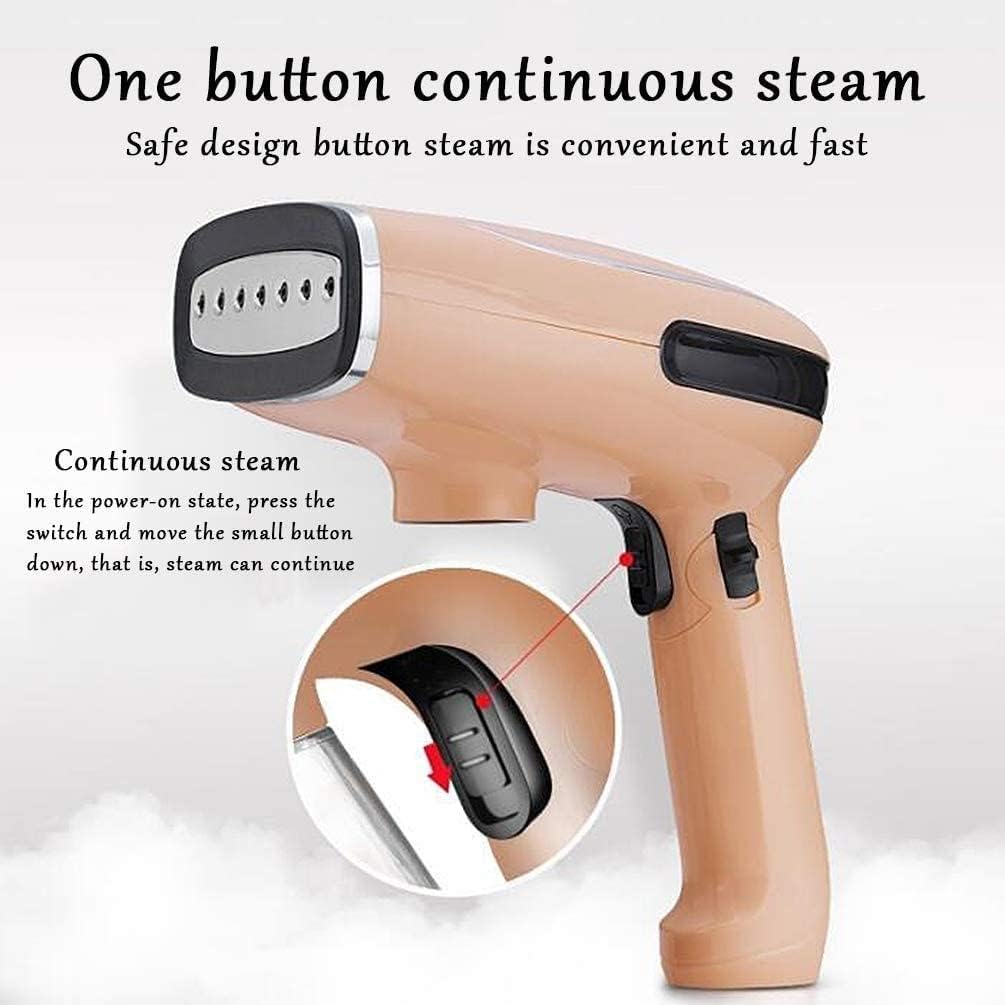 Handheld Garment Fabric Steamer Quick Heat Plate Fabric Wrinkle Remover and Clothes Iron with Cloth Brush and Lint Brush Steamer for Clothes