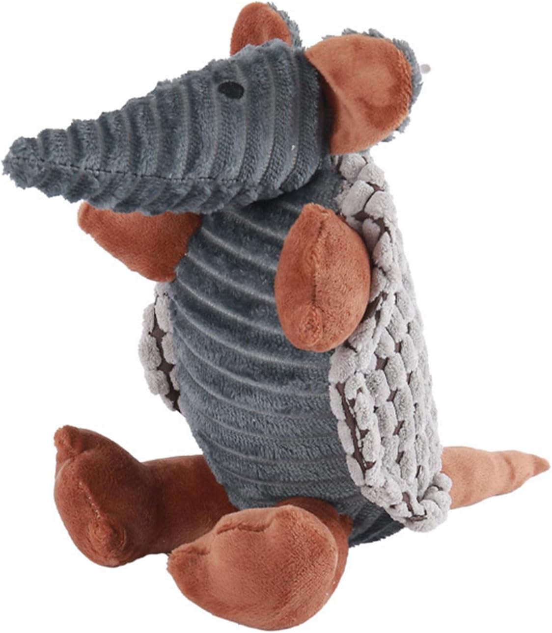 Interactively Pangolins Chew Toy for Dog Offering Dentals Care Through Corn Fiber Materials and Squeaky Entertainment Indoor Dog Toy