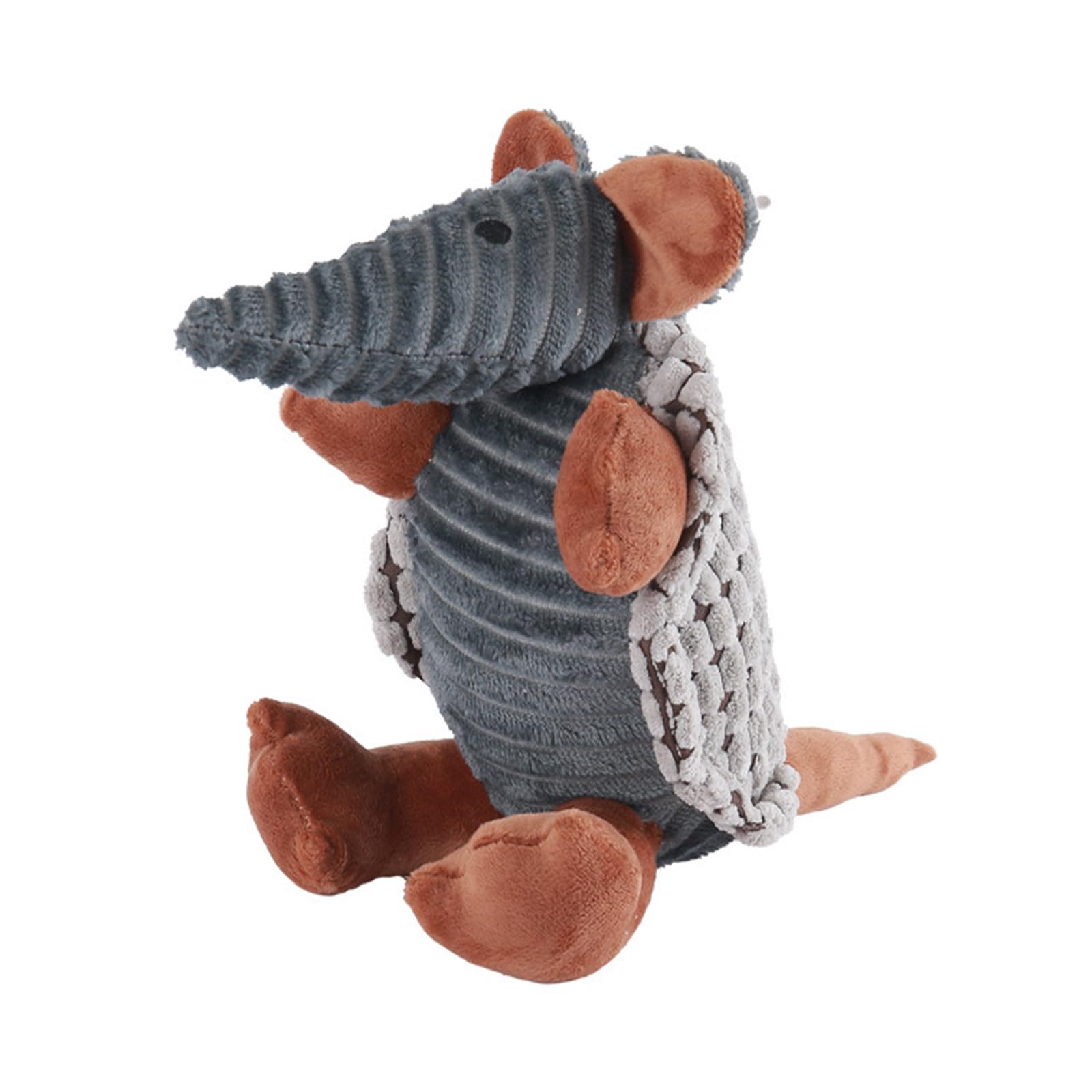 Interactively Pangolins Chew Toy for Dog Offering Dentals Care Through Corn Fiber Materials and Squeaky Entertainment Indoor Dog Toy