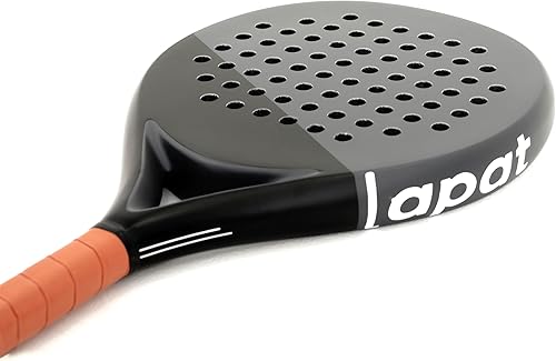 Vista 2 de LAPAT Raqueta de pádel con bolsa de cubierta, superficie de carbono con espuma viscoelástica EVA, raquetas de pádel ligeras, tenis POP