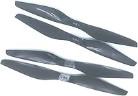 Vista 4 de KingVal Reemplazo de 2 pares de hélice CW/CCW de fibra de carbono 1245 compatible con RC Quadcopter Drone