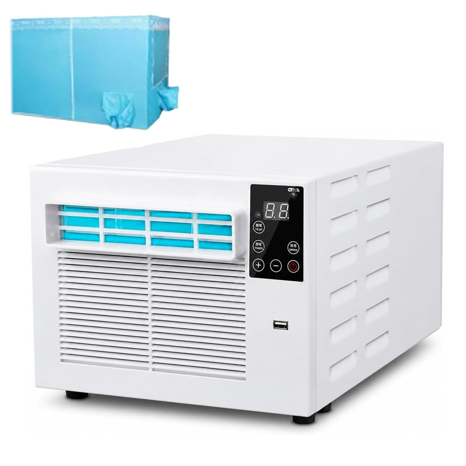 GIZMIT Window Air Conditioner, Portable Air Conditioner and Dehumidifier, 4800 BTU Portable Air Conditioner, Cooling & Dehumidifying, Spot Cooler, with Remote +1.2mTent