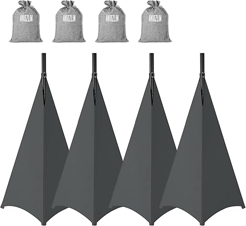 Miniatura 11 de AKOZLIN Funda para Soporte de Altavoz con Falda de Soporte de Trípode de 360 Grados Skrim Estirable de Tela de Lycra con Bolsa de Almacenamiento