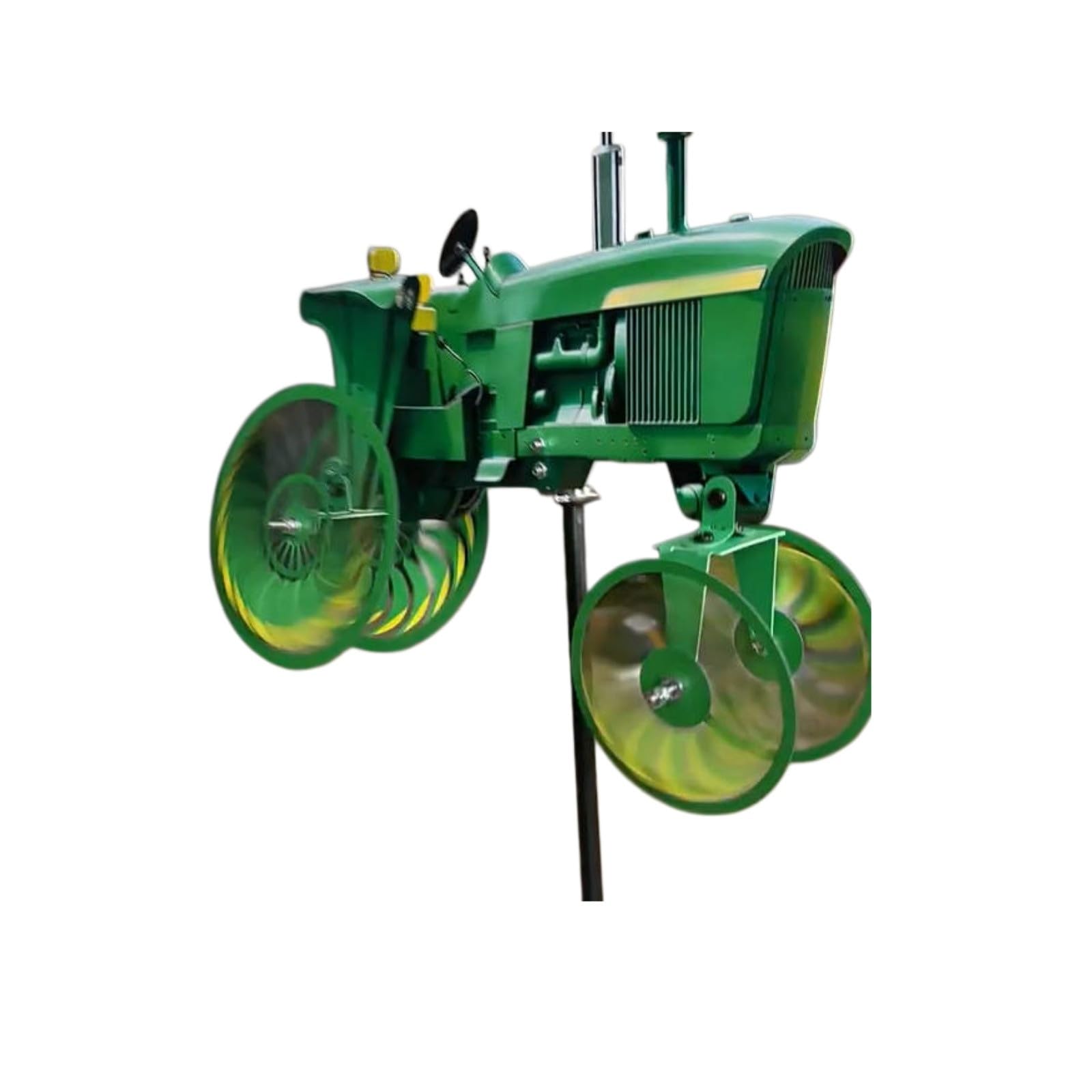 Moulin à vent de jardin 35cm à roues pivotantes fluides pour une sculpture extérieure dynamique