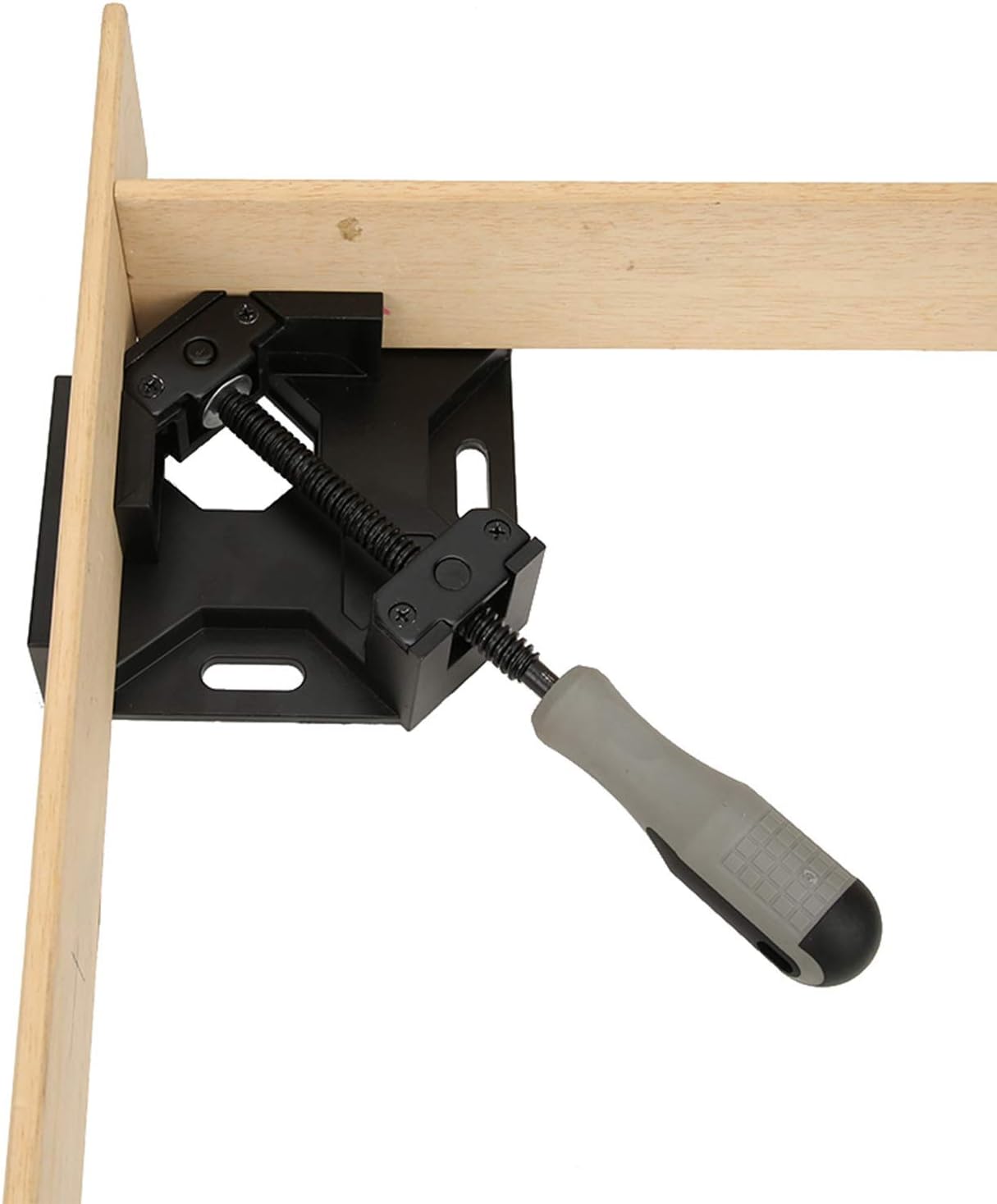 90 Degree Right Angle Clamp Vise Clamp Woodworking Quick Fix Aluminum Carpenter Tool Orange (Black)