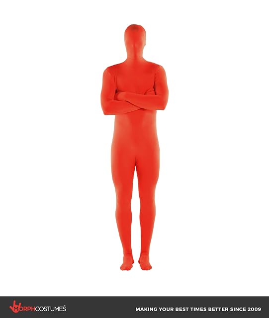 Foto 2 de 7 de Morphsuits - Disfraz de segunda piel (pegado al cuerpo) , Rojo, talla XL (MSREX)