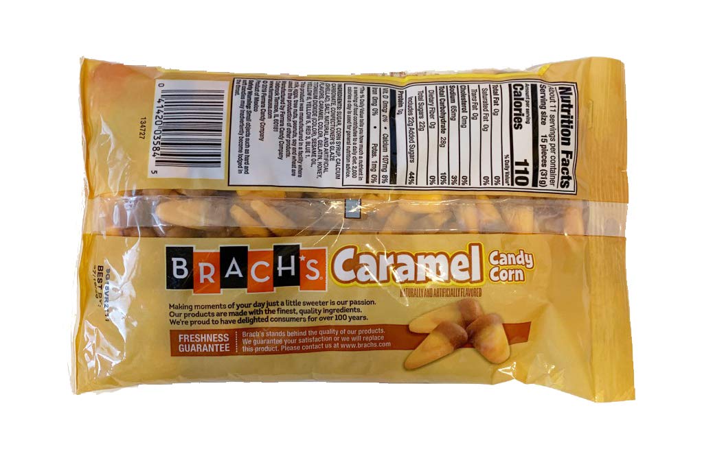 Brachs Fall Flavors Caramel Candy Corn 12 Ounce Bag, 2 Pack Bundle