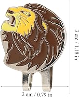 Vista 8 de Vbest Life - Clip magnético para sombrero de pelota de golf, clip para sombrero de golf en forma de león con fabricante de bolas magnéticas