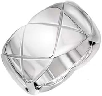 Shapes Studio 18k Gold Plated Rings for Women,Crush Wide Band Gold Plated Ring, Stacking Rings, Wedding Band Minimalist Style