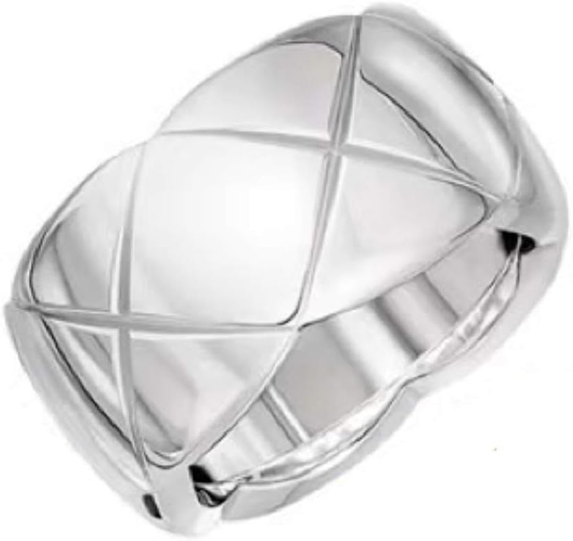 18k Gold Plated Rings for Women,Crush Wide Band Gold Plated Ring, Stacking Rings, Wedding Band Minimalist Style