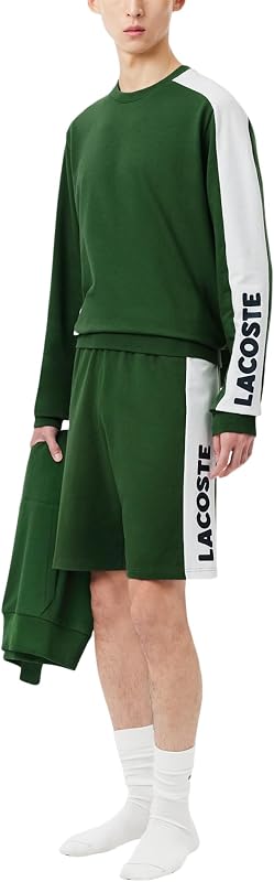 Lacoste Men's Straight Cut Fleece Loungewear Shorts