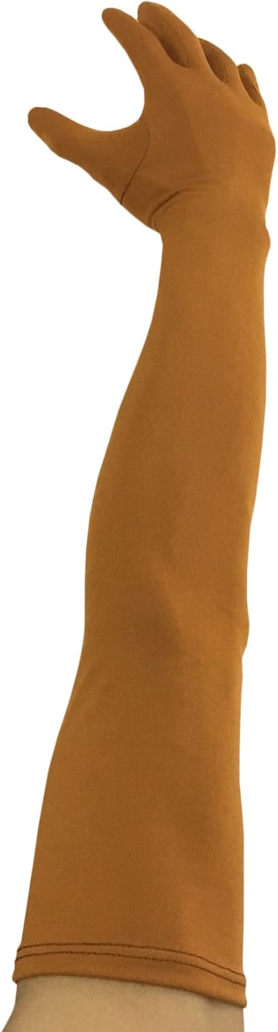 Seeksmile Classic Adult Size 22" Length Spandex Gloves Above Elbow Cosplay Costume Glove image 3