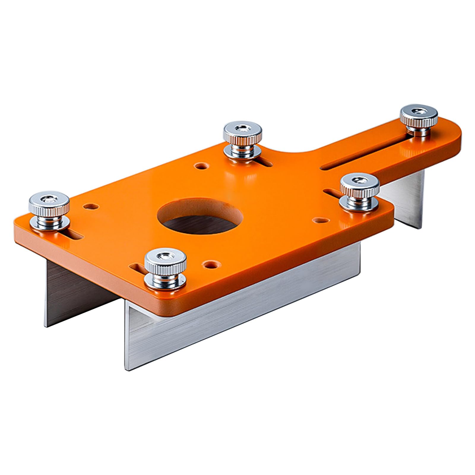 Professional Router Slotting Bracket Plate Adjustable 72mm Stopper for Woodworking and Trimmer Adjustable Positioning Plate
