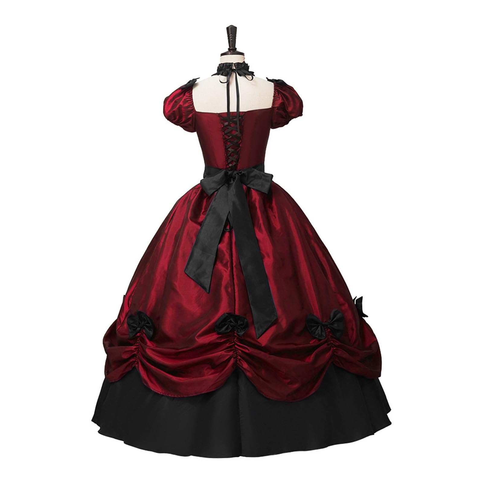 Abito da ballo in pizzo patchwork per Halloween