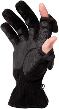 Freehands Mens Unlined Fleece Gloves, Large, Black