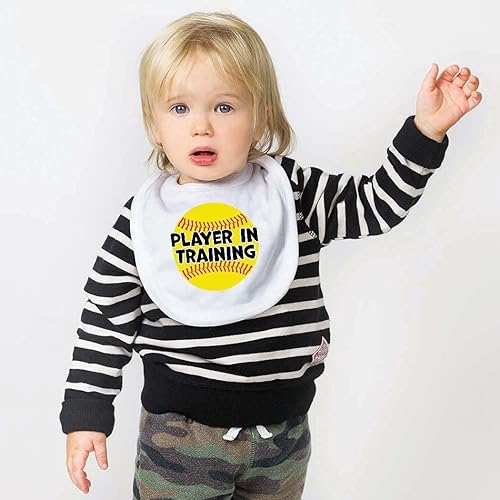 Miniatura 2 de ChalkTalkSPORTS Softball Baby & Infant Bibs  Soft Microfiber Softball Baby Bibs