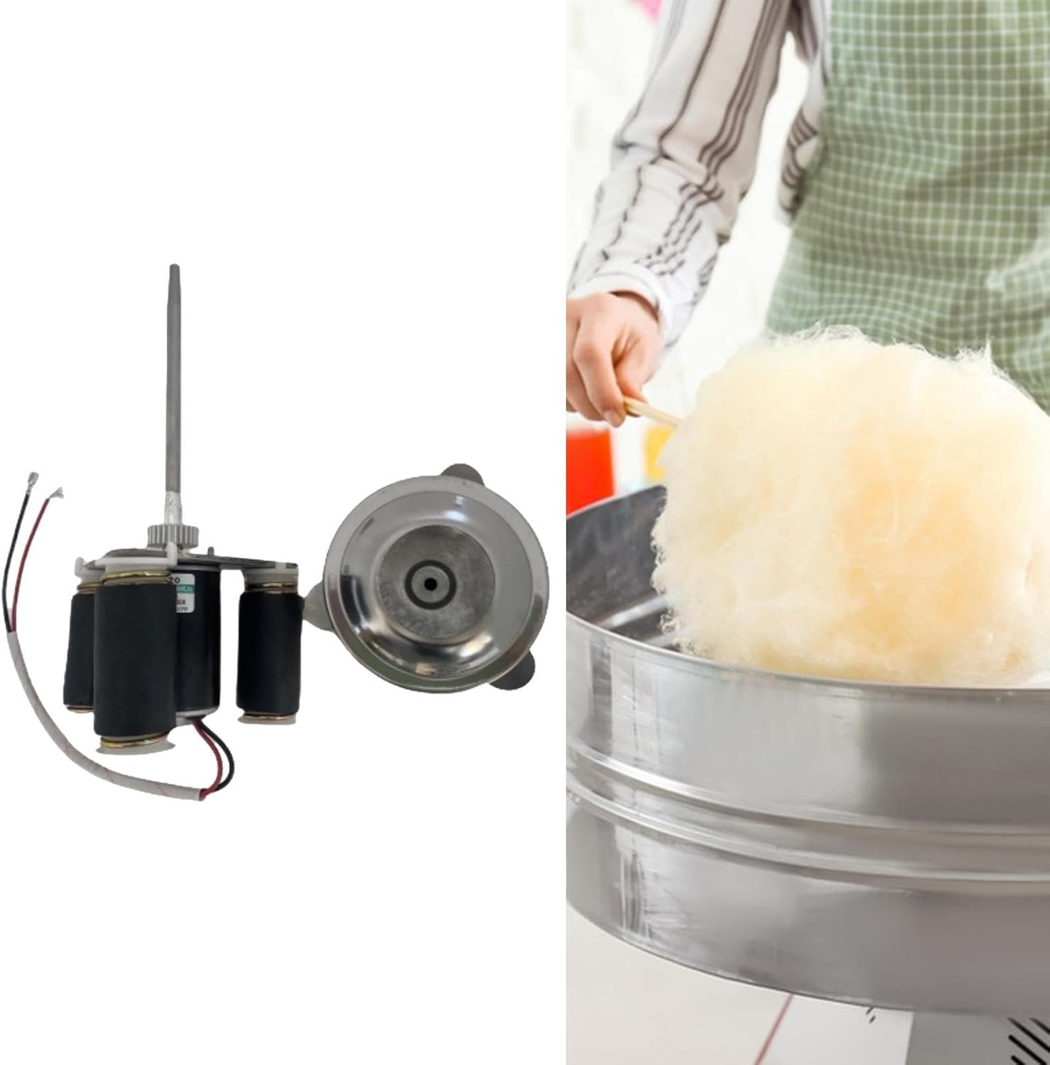Candy Floss Maker Heating Head with Motor for Party Use, Plug Type