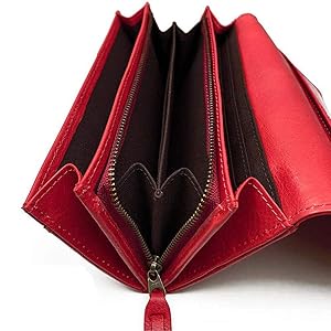 スヌーピー 中LF束入れ 73054 レッド SNOOPY 財布 長財布 レディース 本革 大容量 スヌーピー ウッド