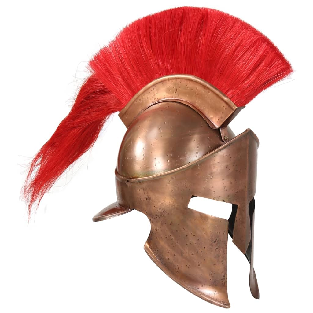 Genérico Réplica de Casco de Guerrero Griego rol en Vivo Acero Cobre,Arte y Ocio,Hobbies y Artes Creativas,Coleccionables,Armas coleccionables,Multicolor,2.45 kg,286228