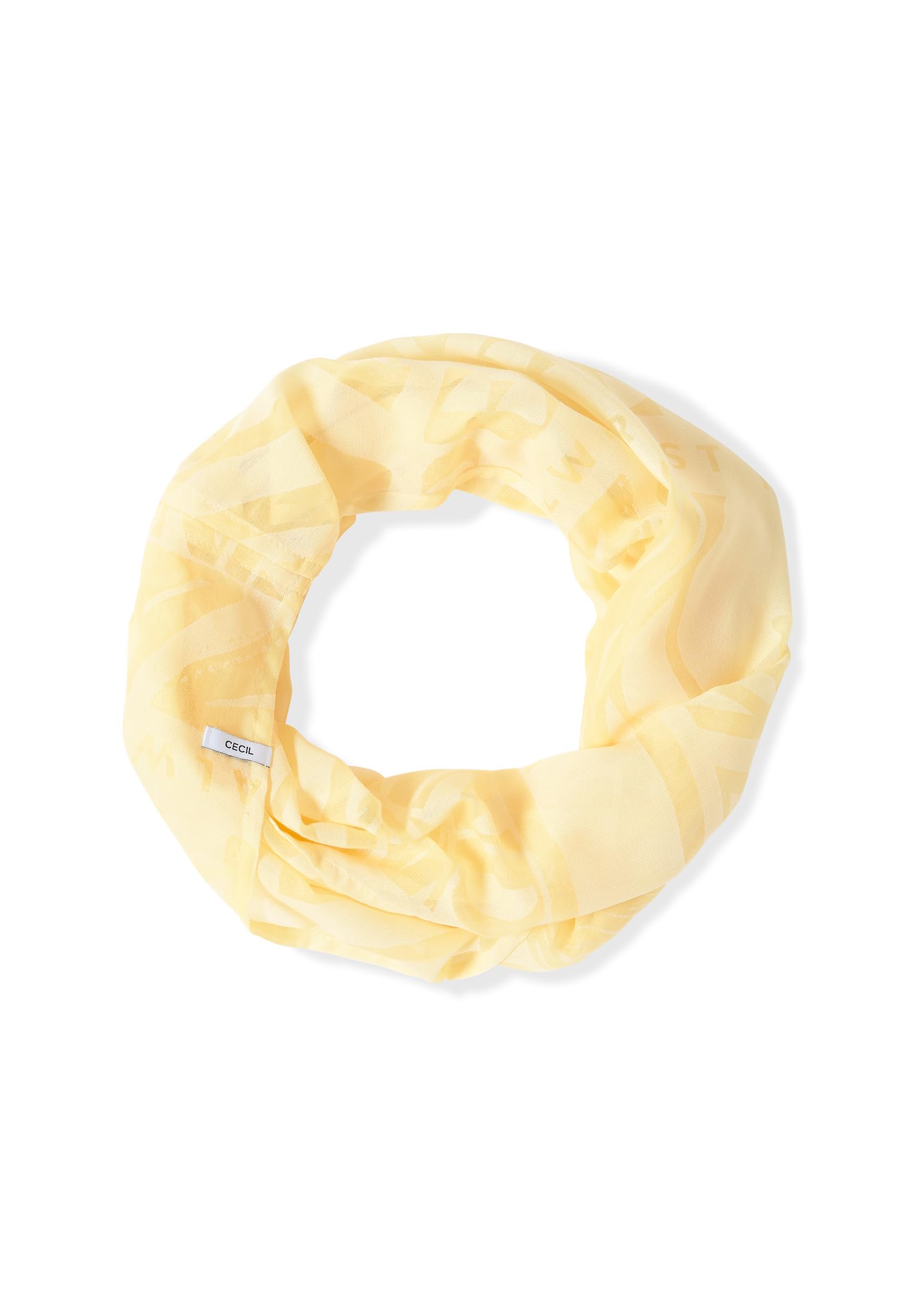 Cecil Wypalany szal Loop Buttermilk Yellow A