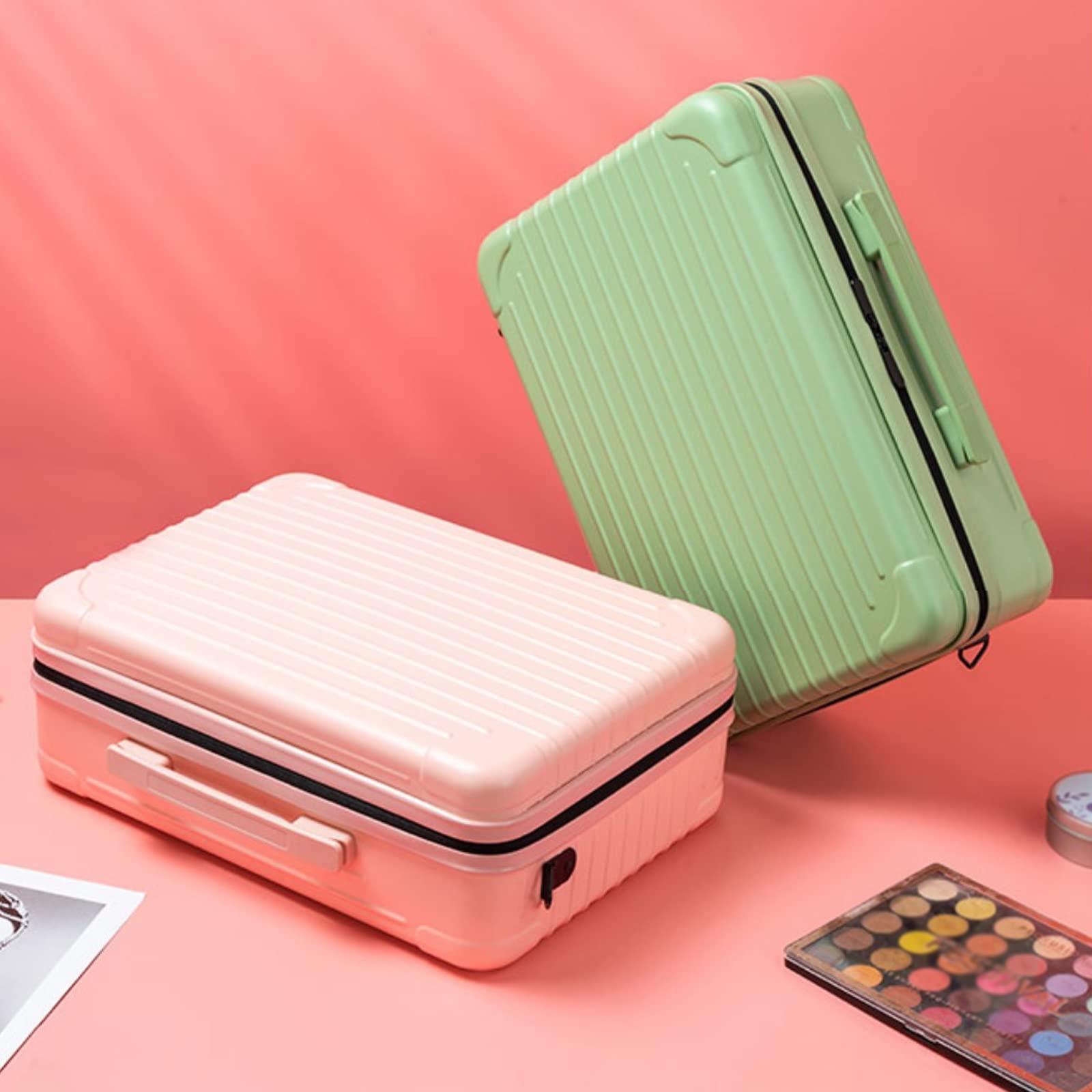Kosmetikkoffer, großer Make-up-Organizer für Reisen, Make-up-Koffer/Künstler-Aufbewahrungstasche mit verstellbaren Trennwänden für Kosmetikartikel