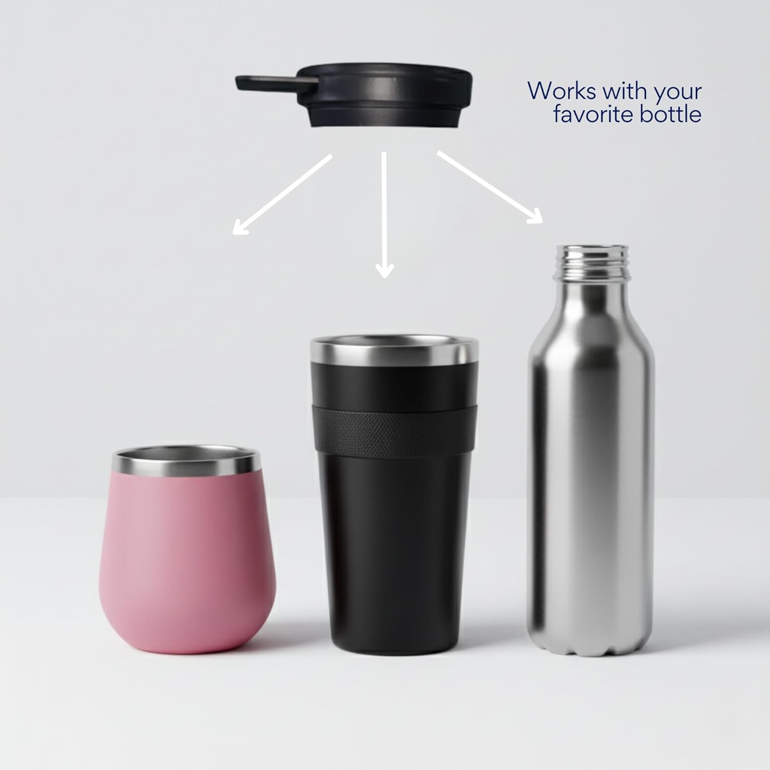 Lid Adapter for Tumblers – Lid Only – Use with UVCeed - Fits Stanley, Yeti, and Travel Mugs