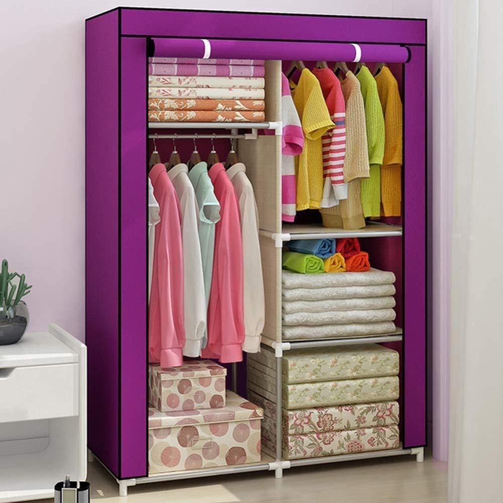 Penderie en tissu non tissé pliable pour rangement de vêtements et jouets