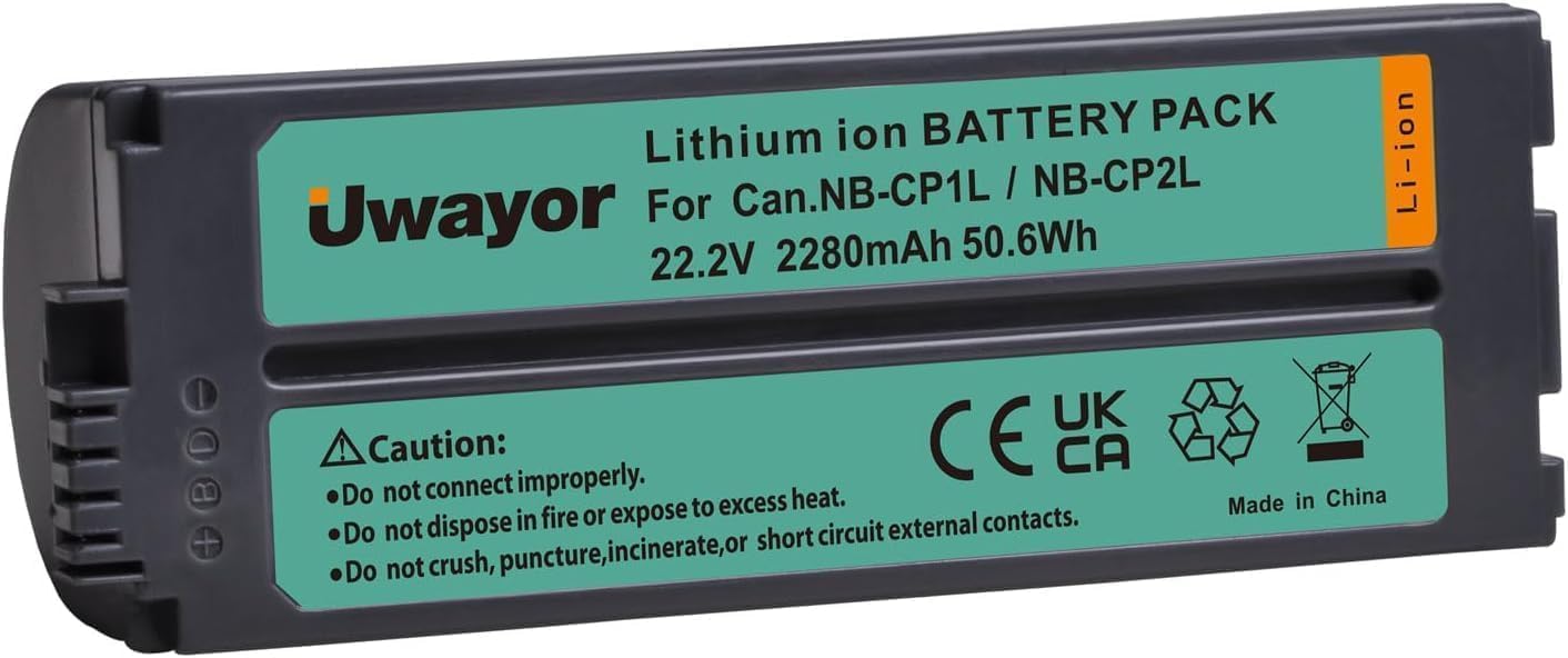 2280mAh NB-CP2L NB-CP1L Battery for Canon SELPHY CP1500 CP1300 CP1200 CP910 CP900 CP800, CP790, CP780, CP770, CP730, CP600, CP510, CP400, CP330, CP300, CP220 Photo Printers