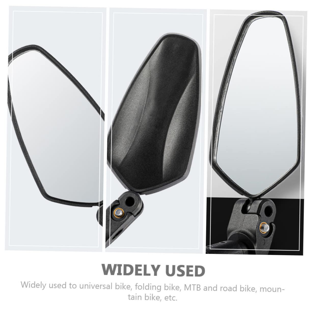 2stücke Fahrrad Rückspiegel Reflektierende Spiegel Fahrradzubehör Für Radfahren Drehdesign Und Hochwertigem Material