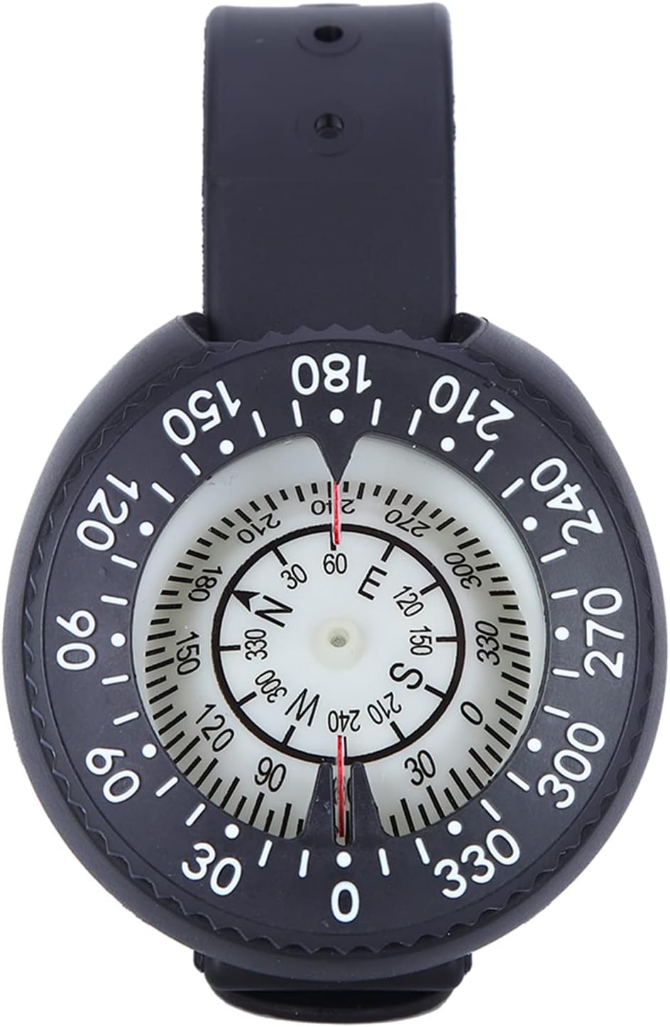 Waterproof Diving Wrist Compass for Scuba Divers, Underwater Navigation Tool with Adjustable Strap and Clear Dial for Snorkeling, Kayaking, and Outdoor Adventures -