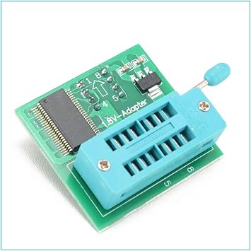 KOOBOOK 1Set CH341A 24 25 Series EEPROM Flash BIOS USB Programmer+SOIC8 SOP8 Test Clip+SPI Flash 1.8V Adapter+SOP8 SOIC8 to DIP8 Adapter Socket Converter