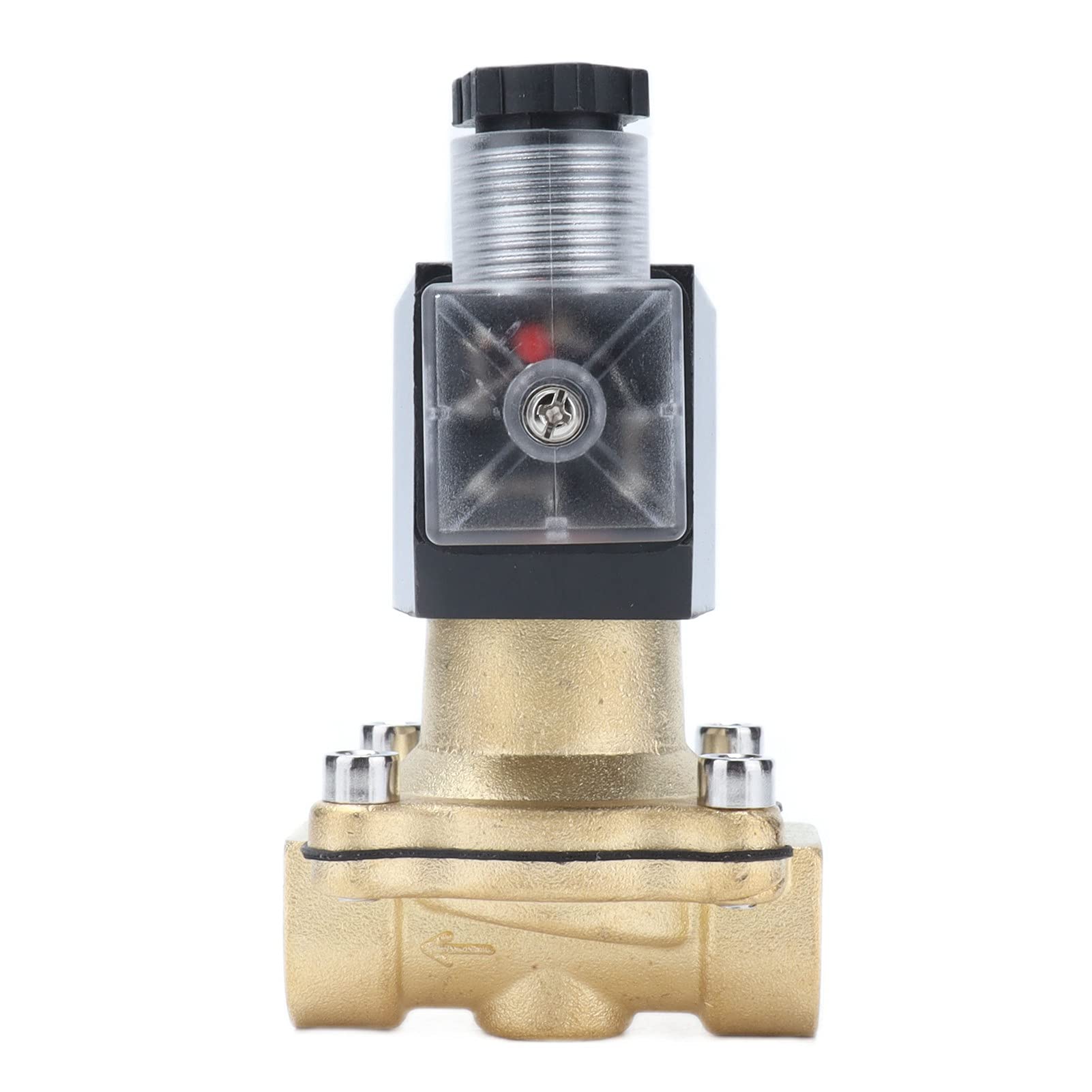 2-Wege-Magnetventil, normalerweise offen, Messing, direkt wirkendes Membranventil für Automatisierungsgeräte, AC 220 V, Modell 2 W 15 K, druckfreier Start, flache Membranstruktur (AC12V)