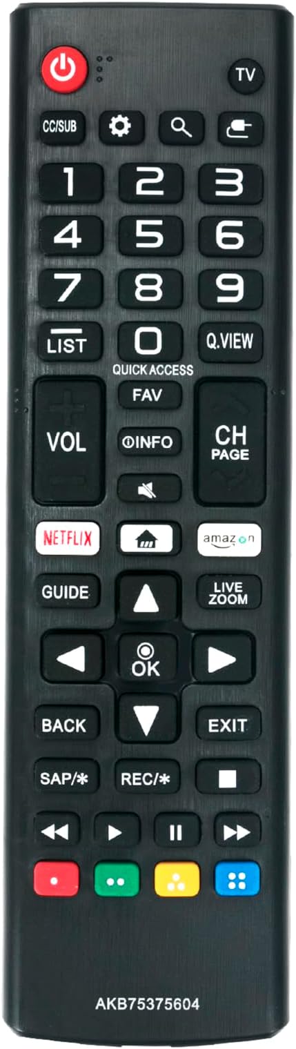 Replace Remote fit for LG TV 4K HDR Smart LED UHD TV 50UK6090PUA 49UK6090PUA ...