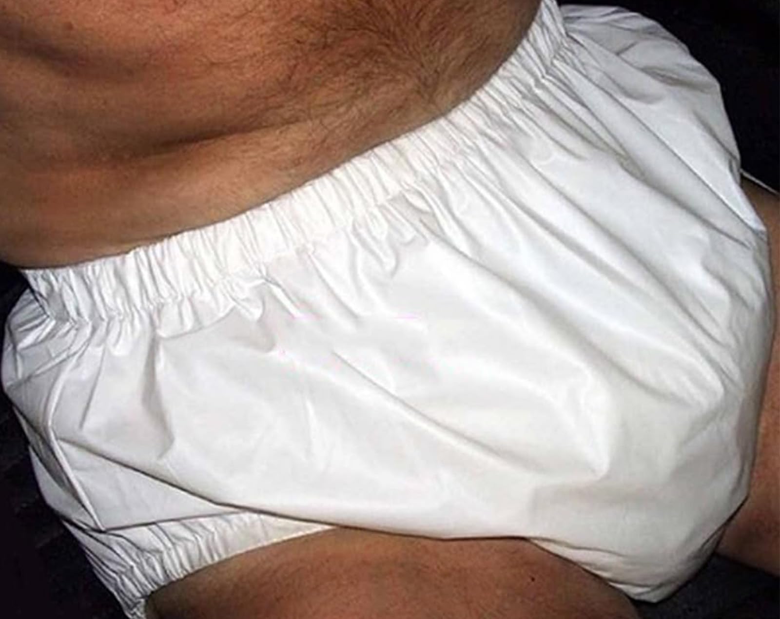 Adult Pull On Plastic Pants/Adult Incontinence Safety Pants, Soft, Quiet, Fit Adult Incontinence Waterproof Diaper Covers/Waterproof Reusable Anti-Side Leakage Physiological