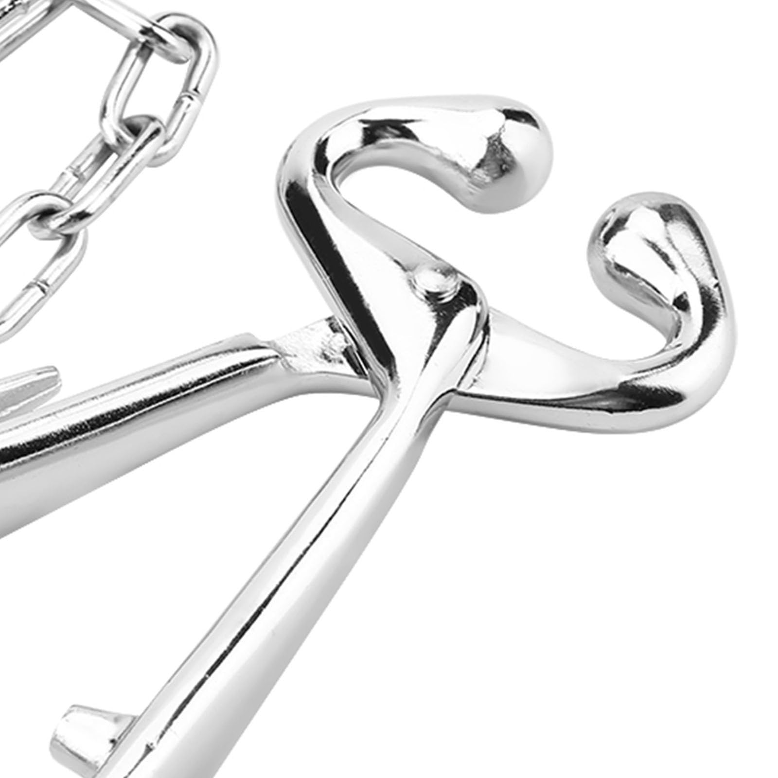 Pinze a becco di mucca in acciaio inox con catena