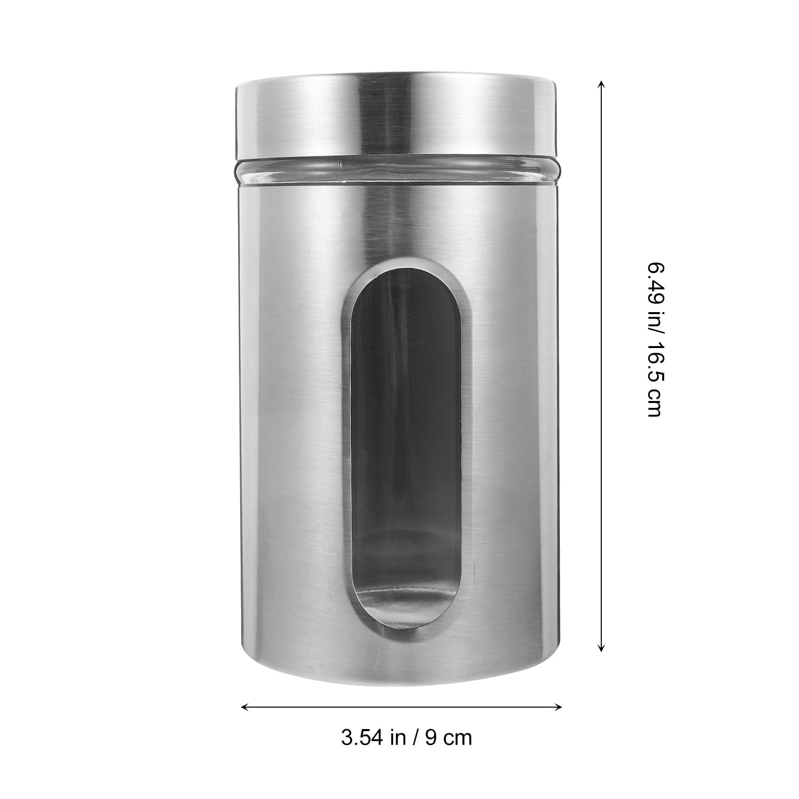 Barattolo di Conservazione Ermetico per Caffè, Vetro e Acciaio Inox