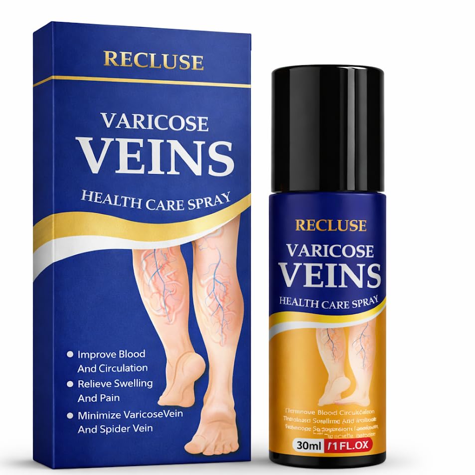 RECLUSE Veins spray for leg 30ml – Herbal Formula for Vein Care,Helps Reduce Swelling & Spider Veins,Relieves Leg Pain & Fatigue,Improves Blood Circulation,Skin-Friendly Fast Absorbing Spray for Legs & Feet-image-5
